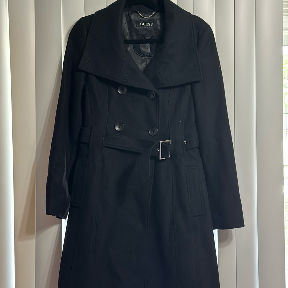 Guess Women's Black Trench Coat
